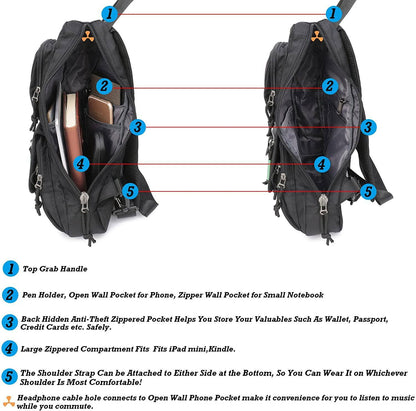 Nylon Stylish Sling Bag – Lightweight & Modern