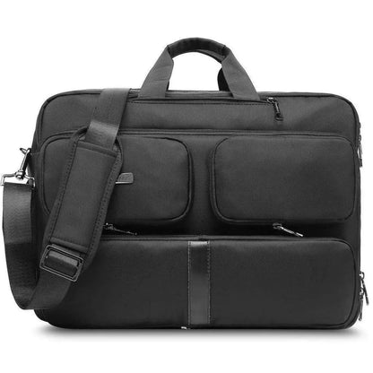 Oxford Canvas Messenger Bag – 3-in-1 Convertible Laptop Briefcase