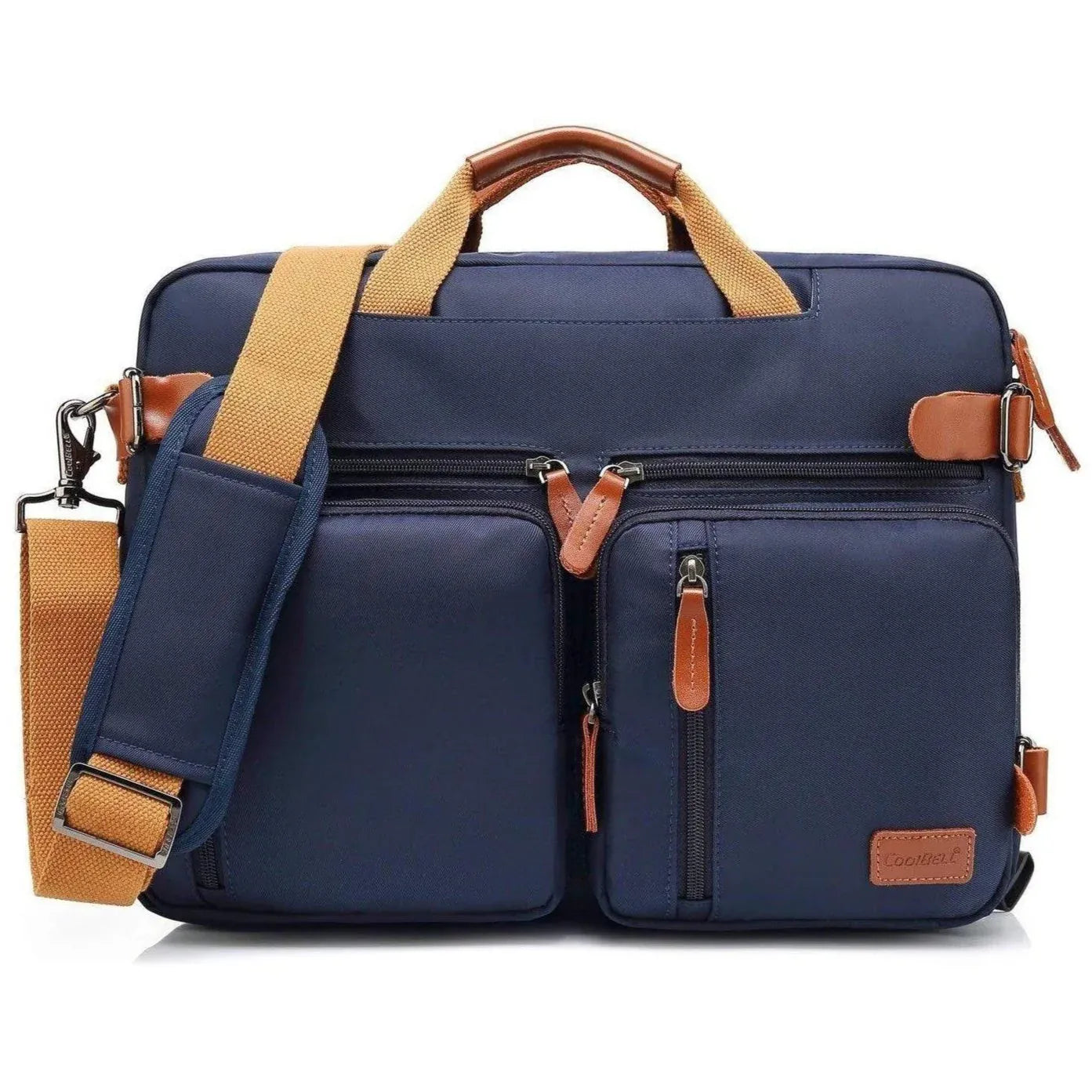 Oxford Canvas Messenger Bag – 3-in-1 Convertible Laptop Briefcase