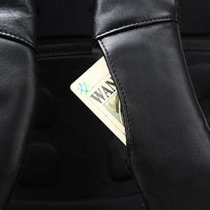 Anti-Theft Leather Backpack – Smart USB Charging & 15.6″ Laptop Compartment