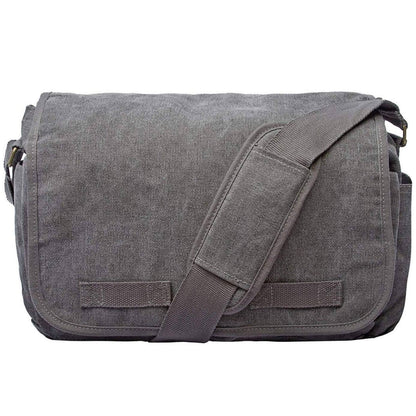 Stylish Messenger Bag – Cotton Canvas Laptop Crossbody