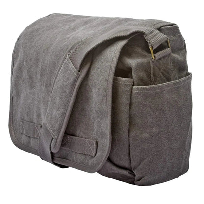 Stylish Messenger Bag – Cotton Canvas Laptop Crossbody