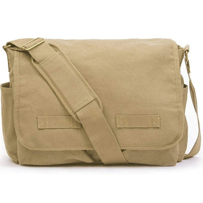 Stylish Messenger Bag – Cotton Canvas Laptop Crossbody