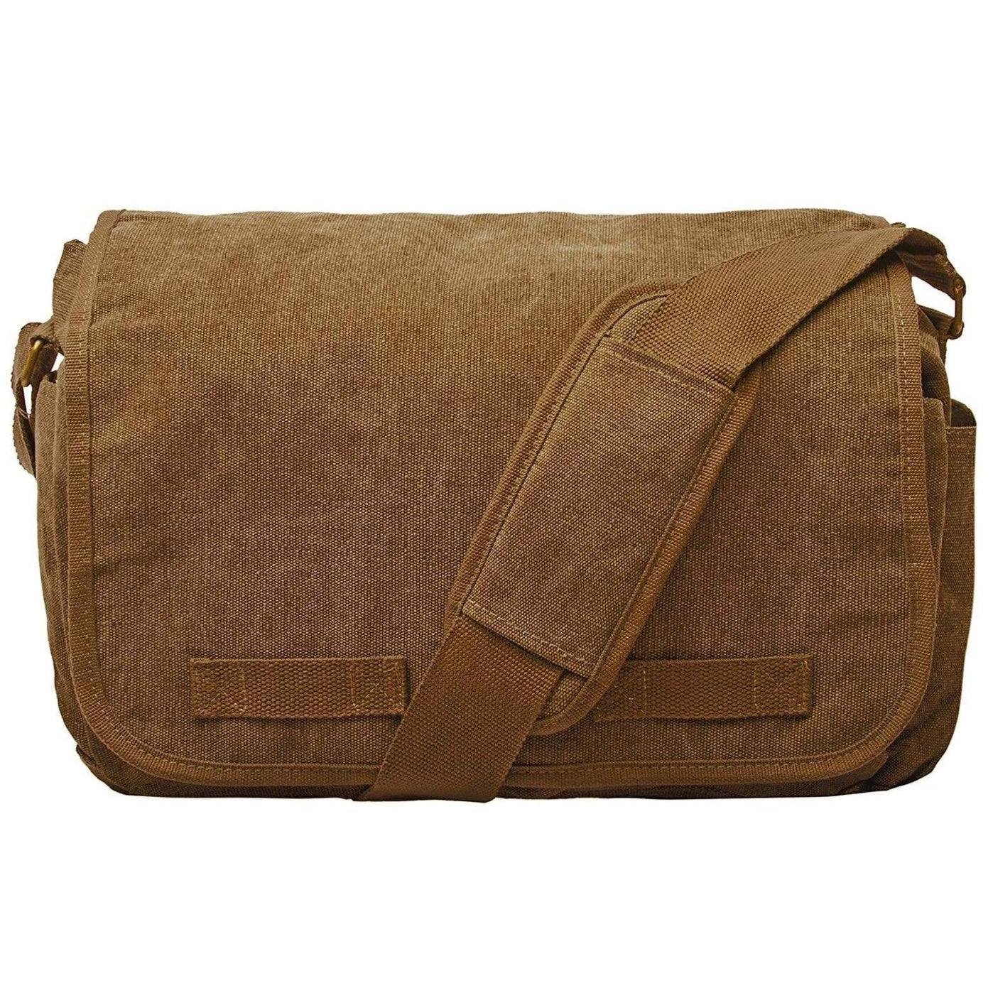 Stylish Messenger Bag – Cotton Canvas Laptop Crossbody