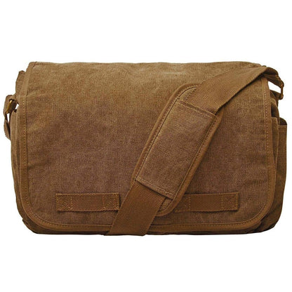Stylish Messenger Bag – Cotton Canvas Laptop Crossbody