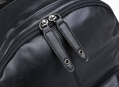 Vegan Leather Laptop Backpack – Scratch-Proof 15.6″ Carry