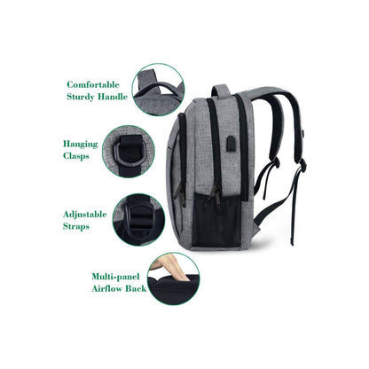 18" Anti-Theft Travel Backpack – Secure & Connected