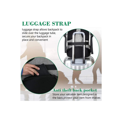 18" Anti-Theft Travel Backpack – Secure & Connected