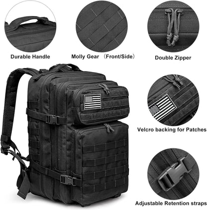 Military Tactical Backpack – 1000D 40L-50L MOLLE Assault Pack
