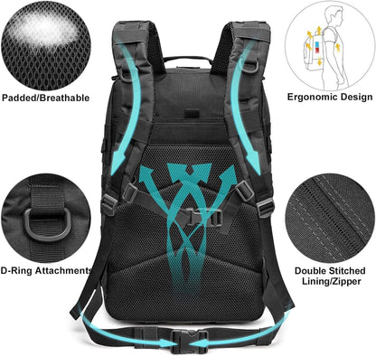 Military Tactical Backpack – 1000D 40L-50L MOLLE Assault Pack