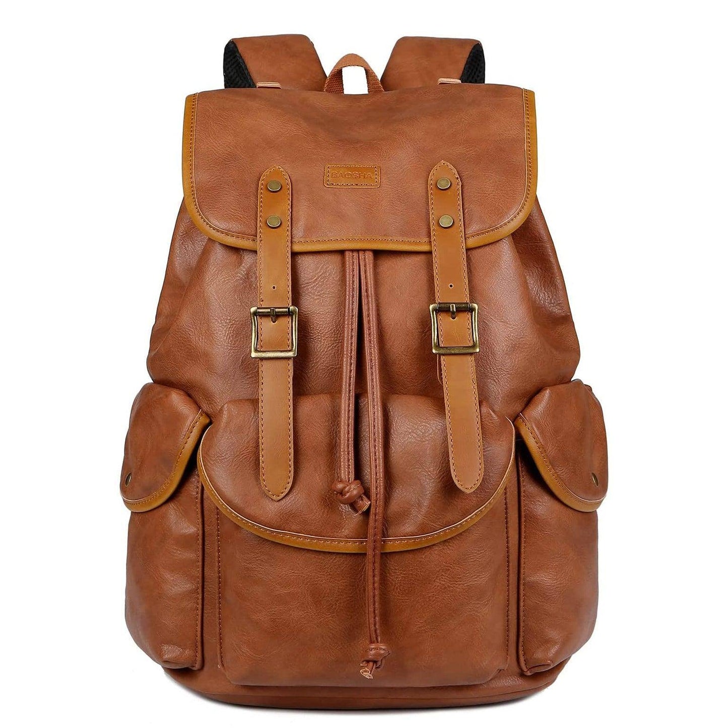 Vegan Leather Laptop Backpack – 15.6″ Eco-Friendly Professional Pack