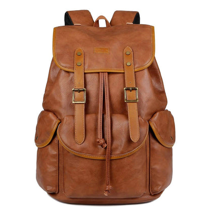 Vegan Leather Laptop Backpack – 15.6″ Eco-Friendly Professional Pack