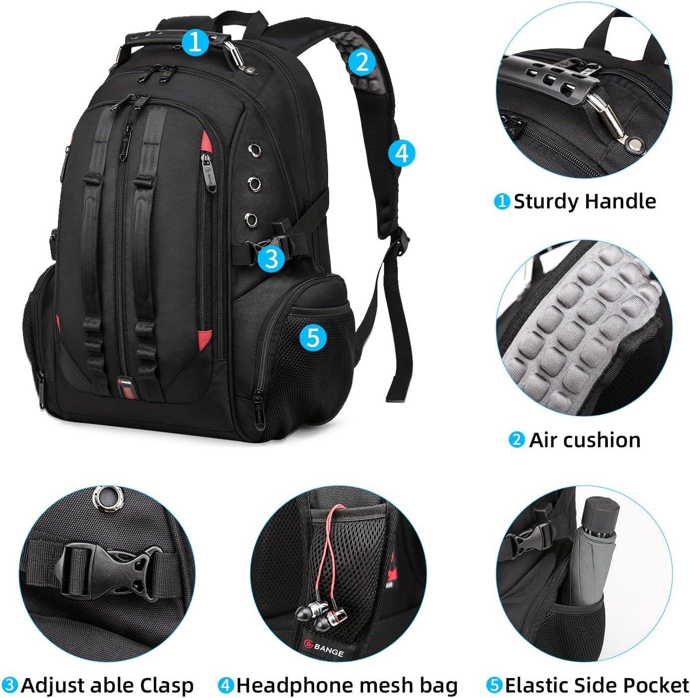 Large Laptop Backpack – 40L TSA-Approved Oxford Travel Pack