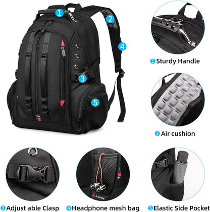Large Laptop Backpack – 40L TSA-Approved Oxford Travel Pack