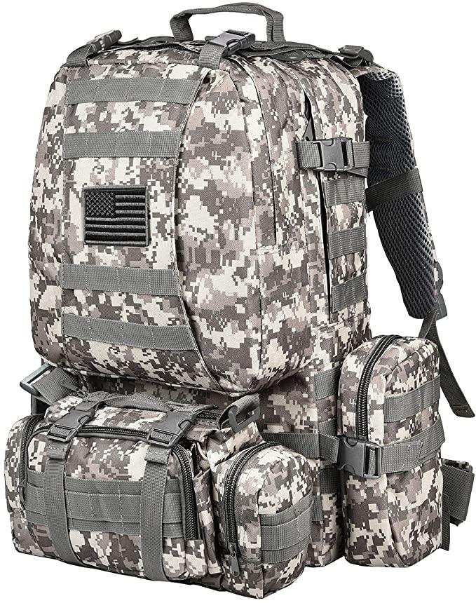 FR Fashion Co. 50L Carry-All Military Tactical Backpack