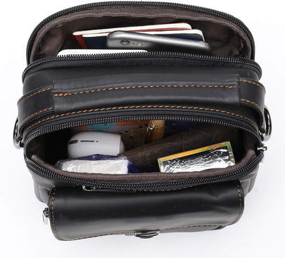 FR Fashion Co. Mini Genuine Leather Crossbody Chest Bag