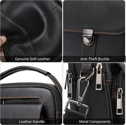 FR Fashion Co. Mini Genuine Leather Crossbody Chest Bag