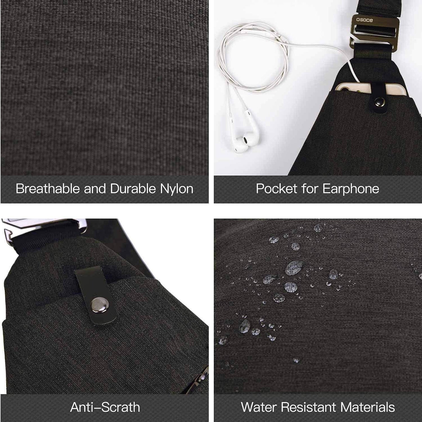 Anti-Theft Crossbody Sling Bag – Compact & Secure