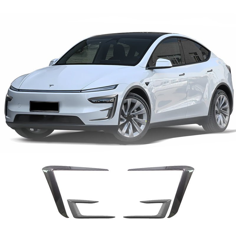 Front Fog Light Trim Cover Eyebrow Spoiler for Tesla Model 3 / Y