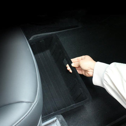 Front Rear Under Seat Storage Box for Tesla Model Y 5-Seater