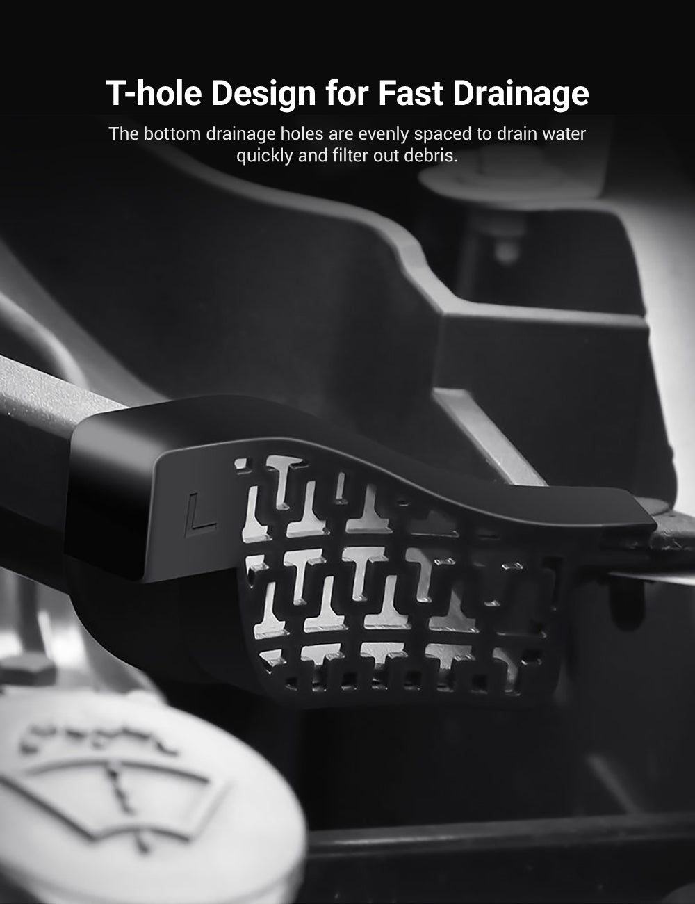 Front Trunk Water Channel Anti-Clogging Net for Tesla Model Y (2 PCS)