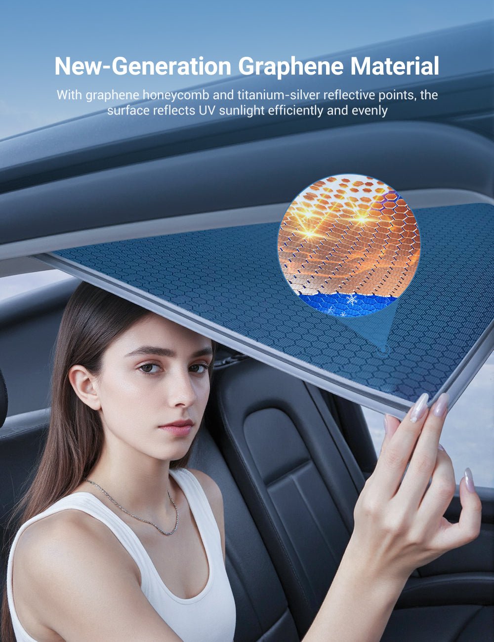 Front Windshield Sunshade for Tesla Model 3 / New Model Y