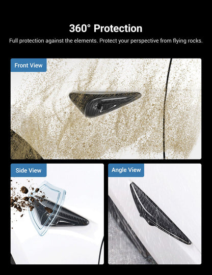 Full Side Camera Covers for Tesla Model 3 / Y - Carbon Fiber Exterior Mods