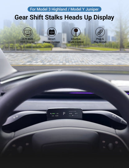 Gear Shift Stalks Heads Up Display for Model 3 Highland / Model Y Juniper