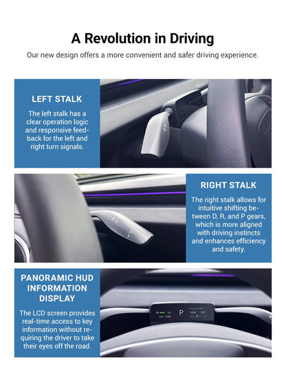 Gear Shift Stalks Heads Up Display for Model 3 Highland / Model Y Juniper