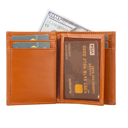 Glendo Apple AirTag Slot Leather Wallet, Handcrafted, Unisex