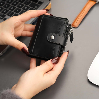 Glenrock Black Leather Pop-up Cardholder Wallet