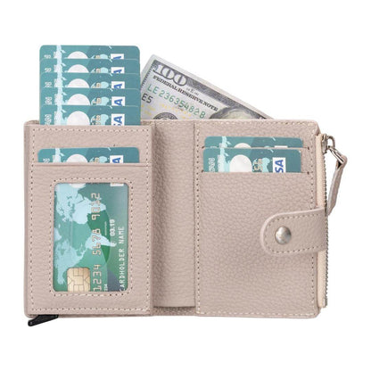 Glenrock Genuine Cowhide Leather Pop Up Card Holder Wallet