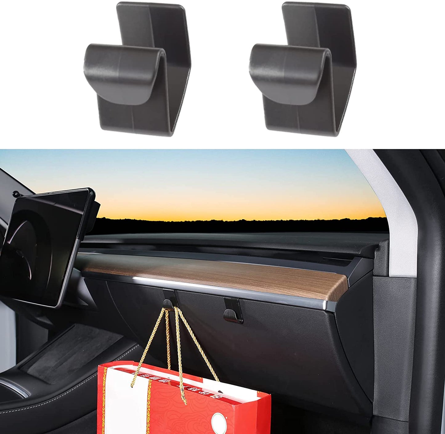 Glove Box Hook for Tesla Model 3 & USA/China Model Y
