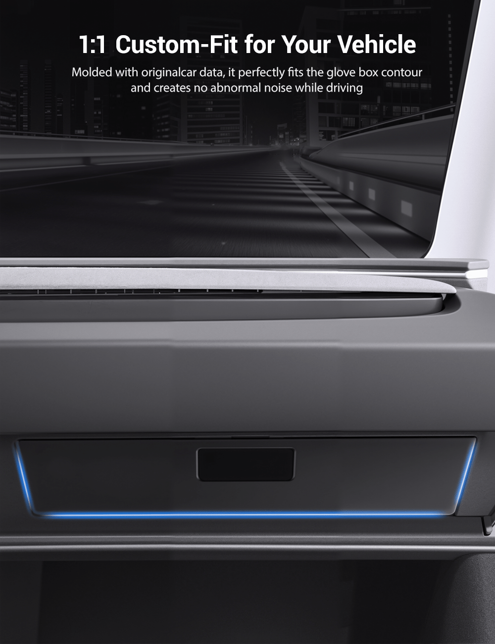 Glove Box Organizer for Tesla Model 3 Highland & Model Y Juniper