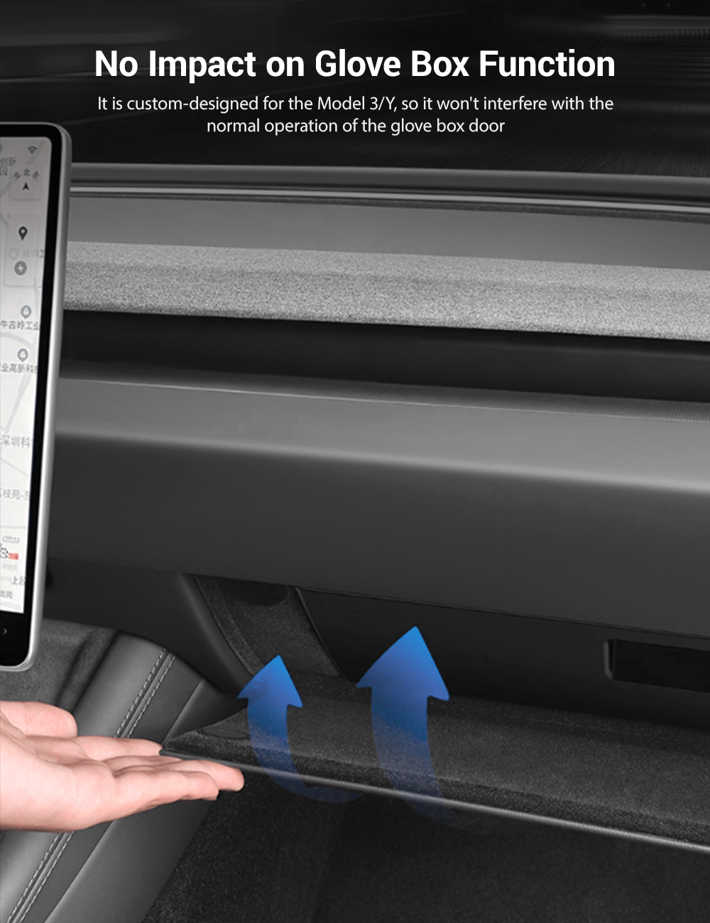 Glove Box Organizer for Tesla Model 3 Highland & Model Y Juniper