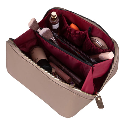 Haines Leather Cosmetic Bag – Stylish & Durable Makeup Bag for Travel