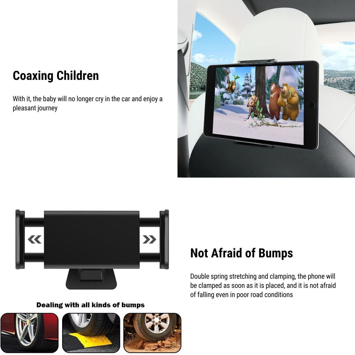 Headrest Ipad Phone Mount for Tesla Model 3 & Model Y