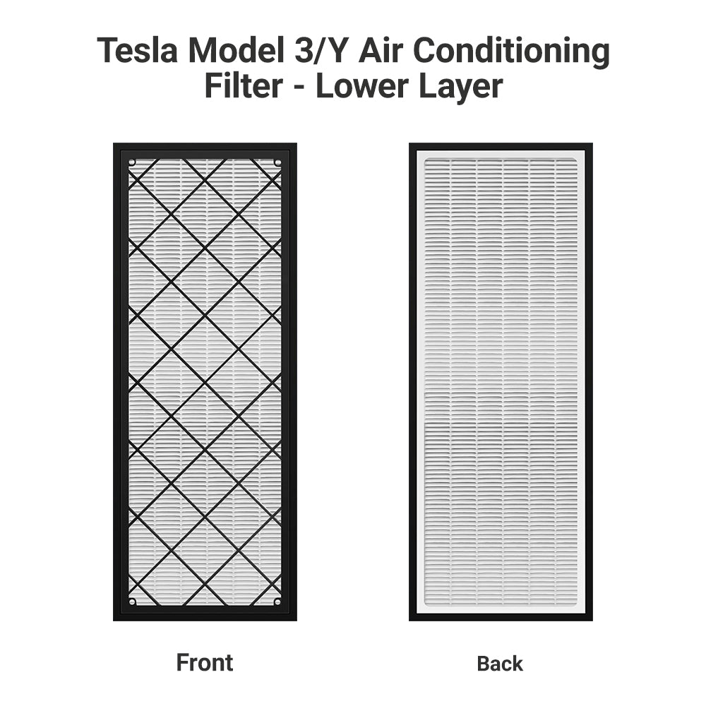HEPA Upper Lower Air Filter for Tesla Model Y (4 PCS)
