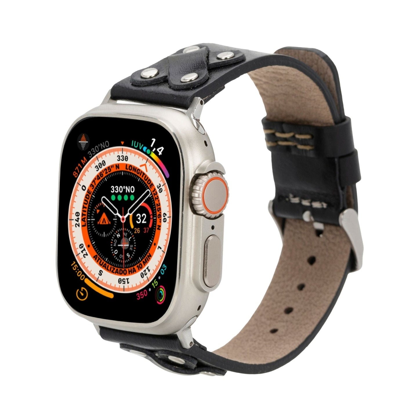Hulett Leather Bands for Apple Watch 9, Ultra 2 & SE