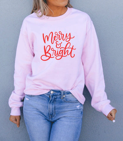 Merry and Bright Christmas Sweatshirt