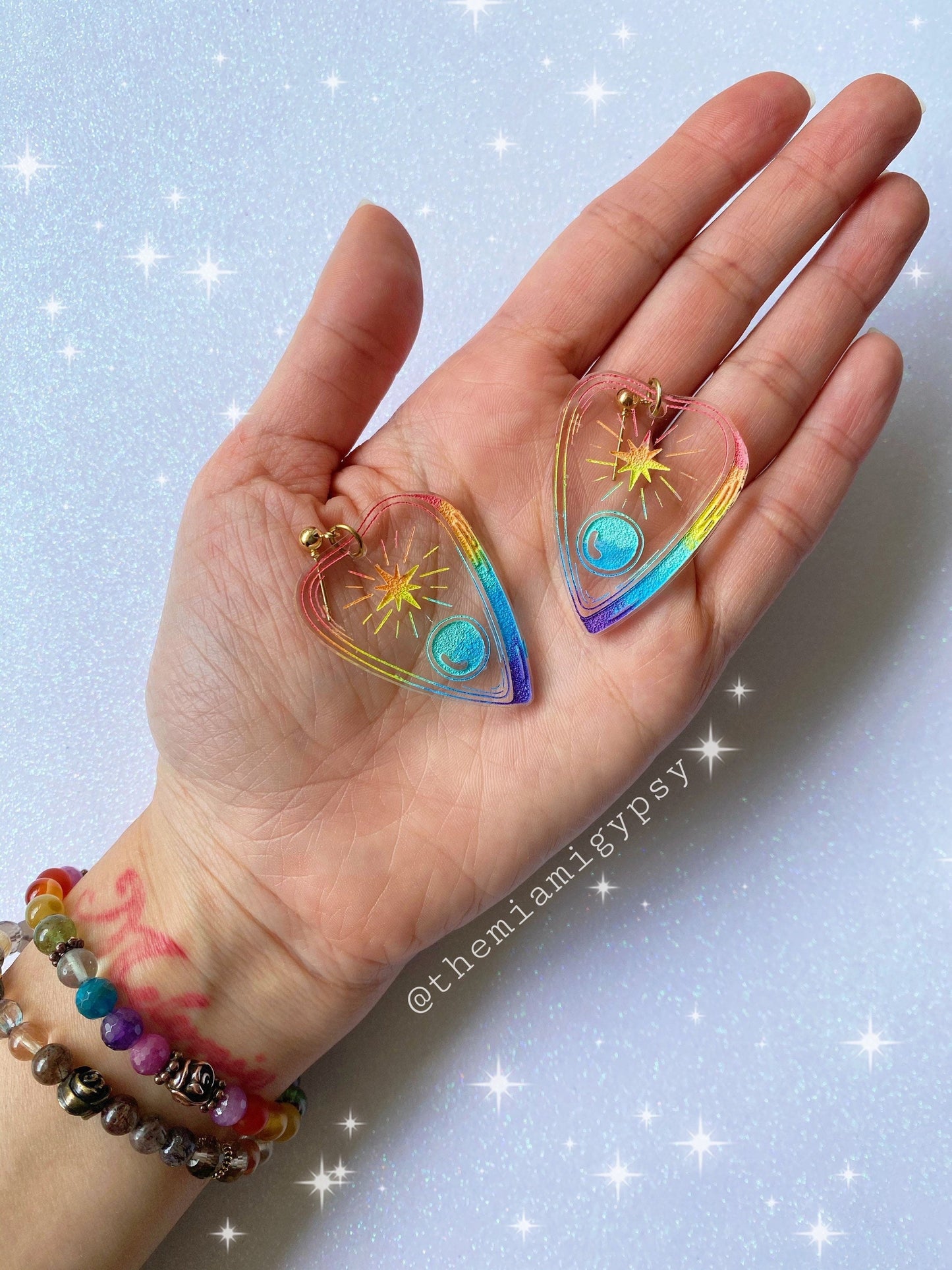Rainbow Witch Earrings