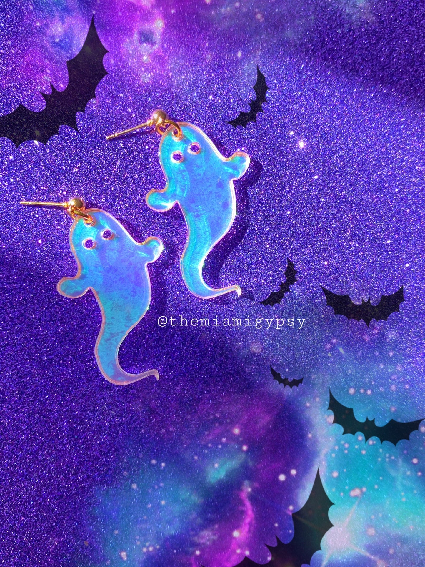 Iridescent Ghostie Earrings