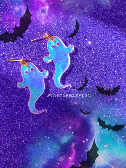 Iridescent Ghostie Earrings