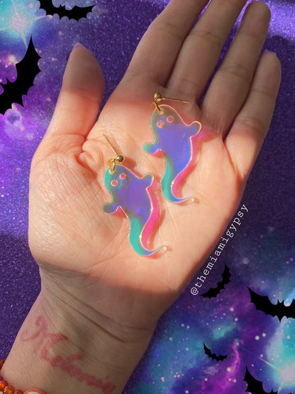 Iridescent Ghostie Earrings
