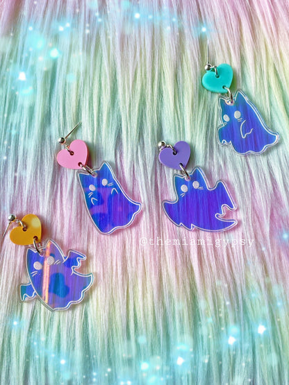 Ghost Kitty Earrings