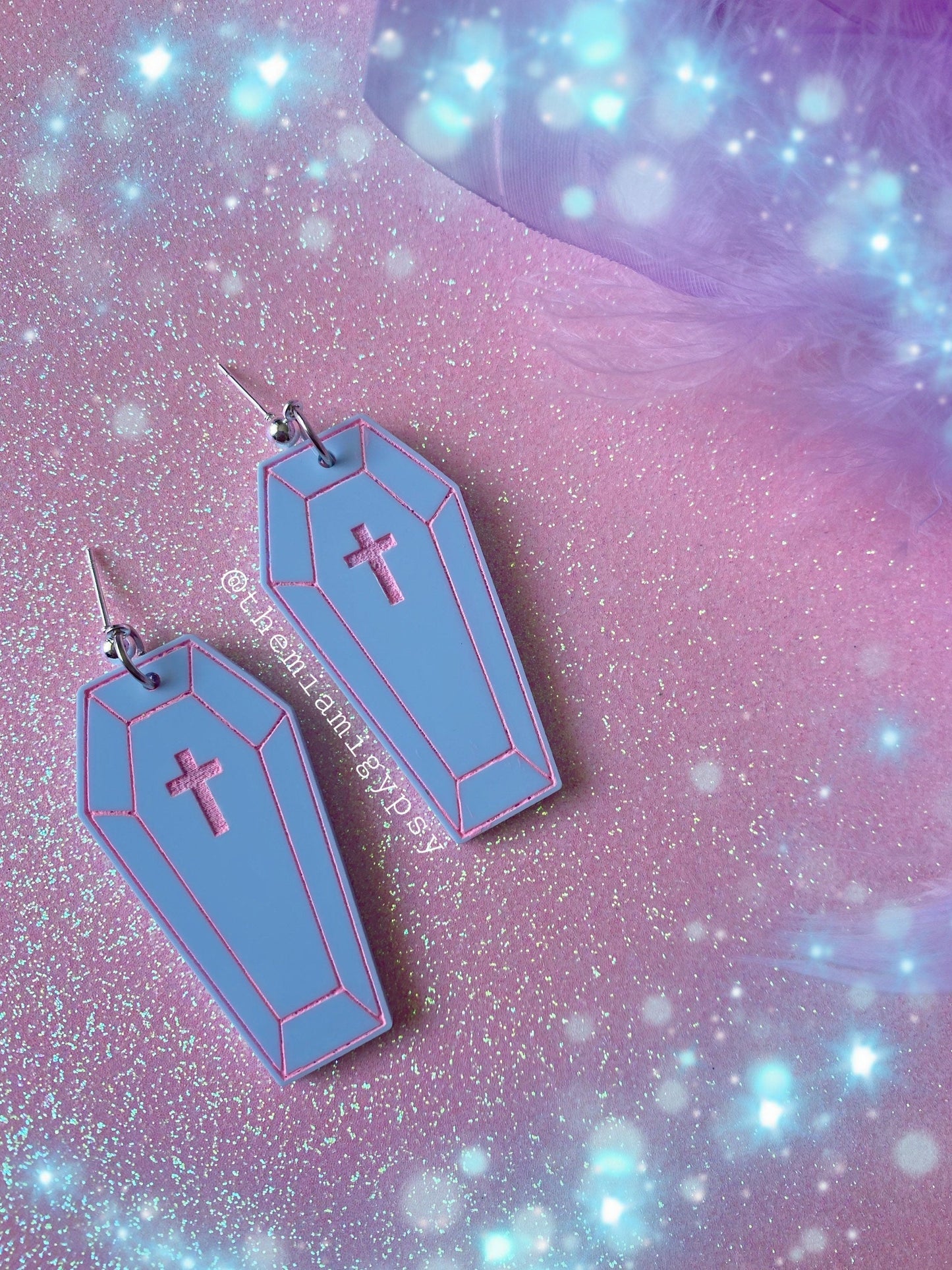 Kawaii Coffin Earrings