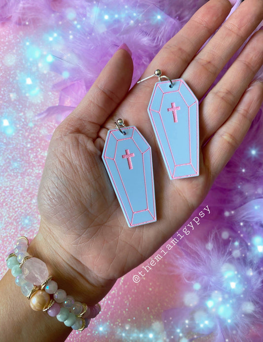 Kawaii Coffin Earrings