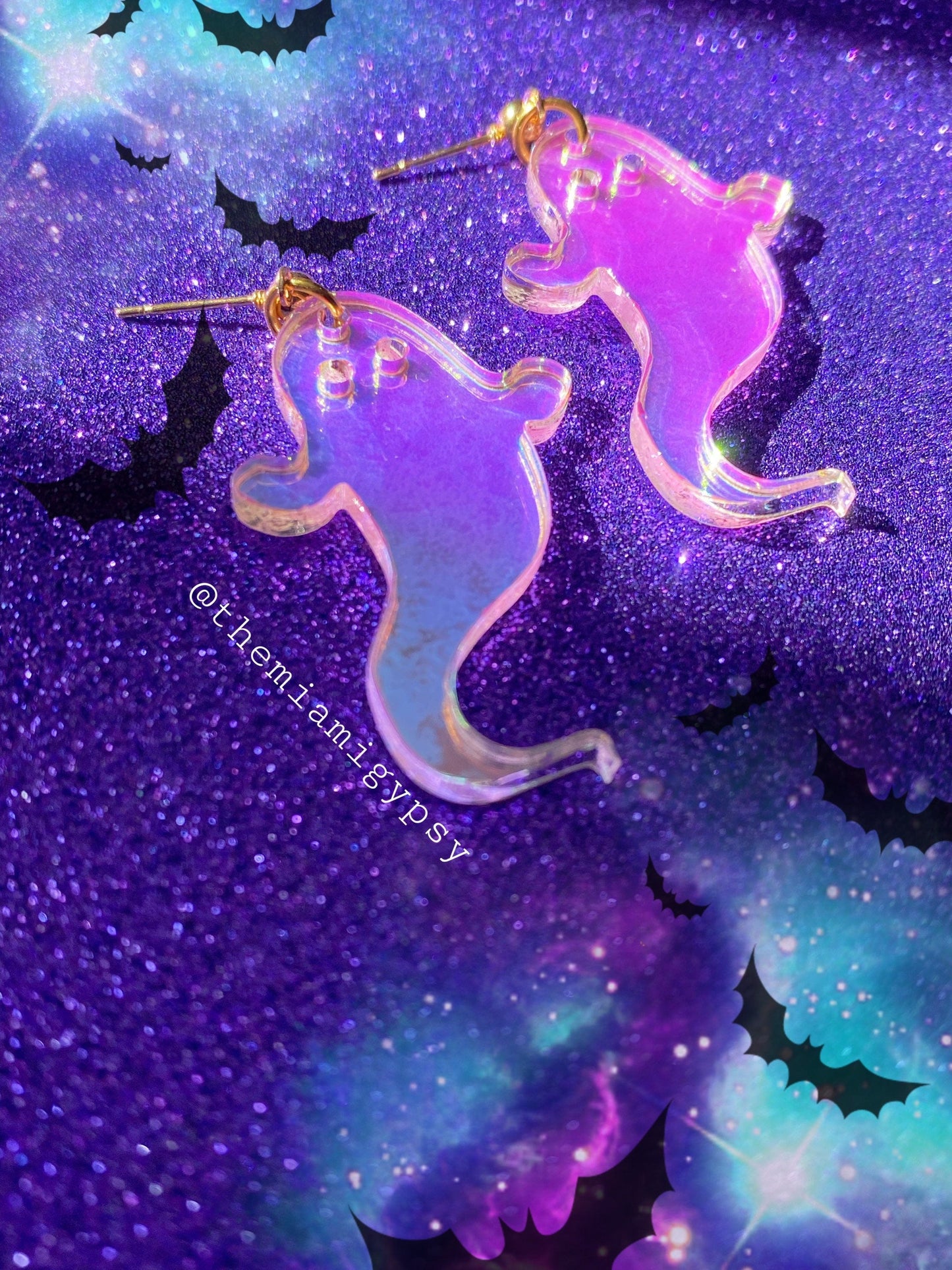Iridescent Ghostie Earrings
