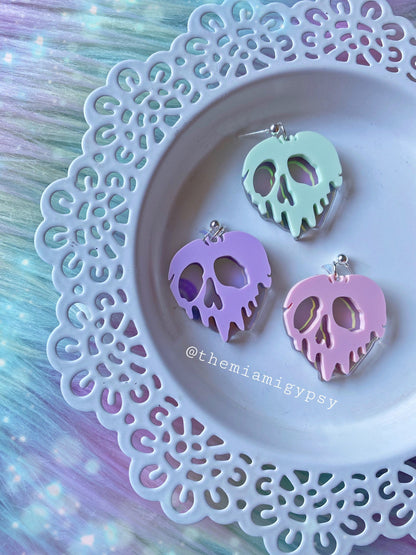 Iridescent Poison Apple Earrings