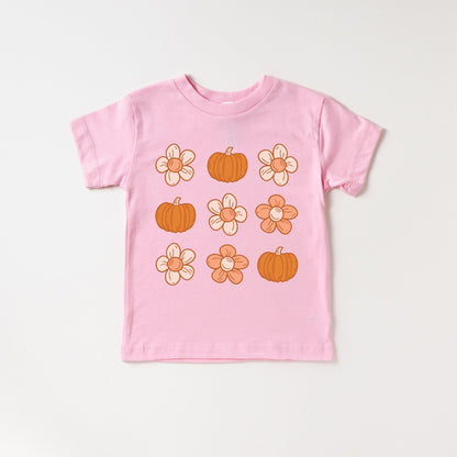 Pumpkins and Flowers